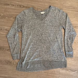 Luck Brand. Heather grey tunic top.